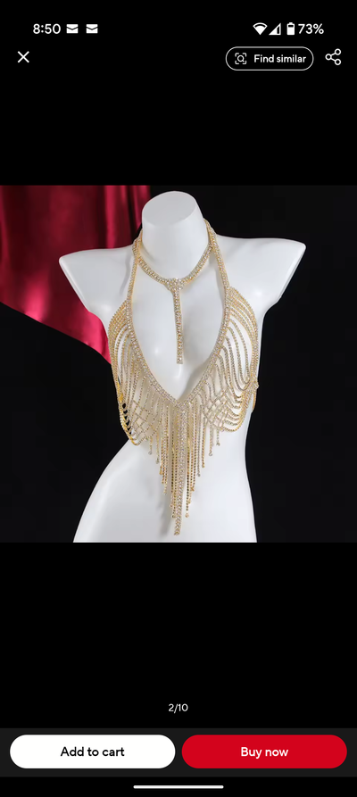 Rhinestone Top Set Body Jewelry- Prima Dons and Donnas (Ready To Ship)