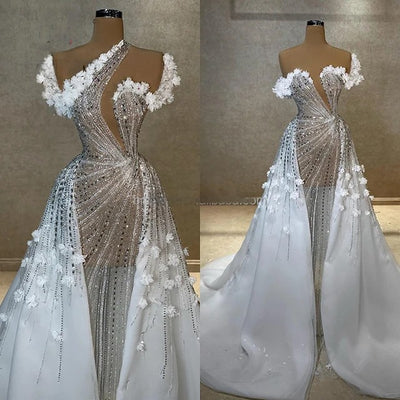 Multi Wear Rhinestone Wedding Gown Maxi Dress