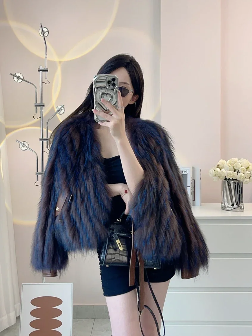 Racoon Fur Crop Coat 2- By Prima DND