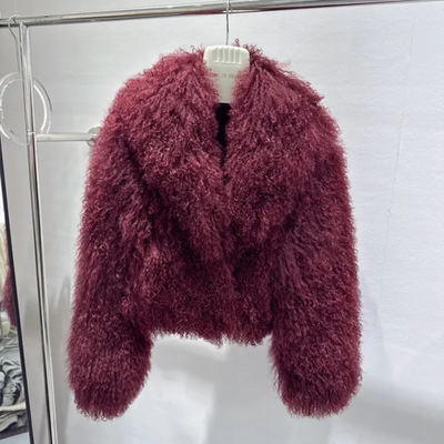 Crop or Full-Length Mongolian Sheep Lamb fur Fur Coat- By Prima DND