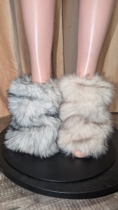 Faux Fur Leg Warmers 5 Boot Cover (Ready to Ship)