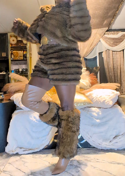 Faux Fur Shorts (Ready to Ship)- Prima Dons and Donnas