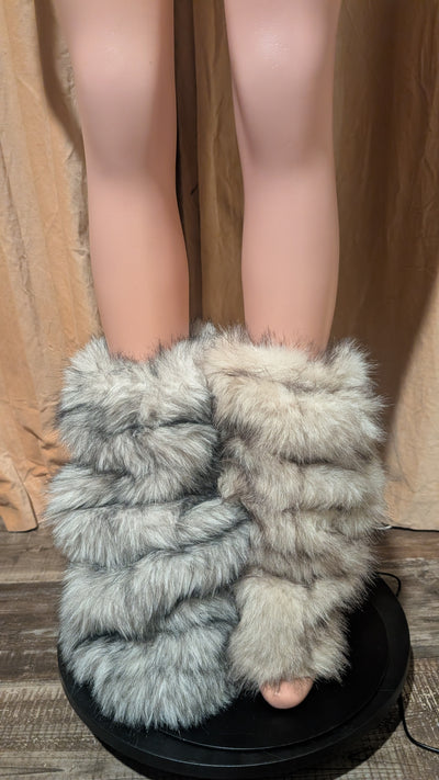 Faux Fur Leg Warmers 5 Boot Cover (Ready to Ship)