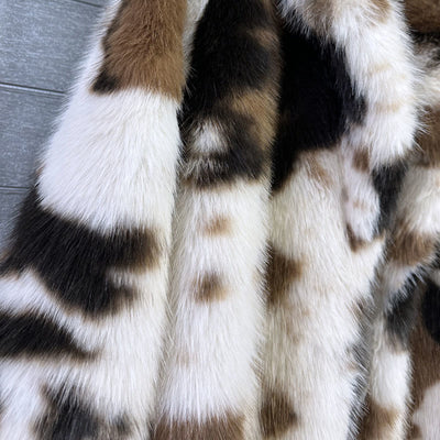 Cow Print Faux Fur Coat - By Prima DND