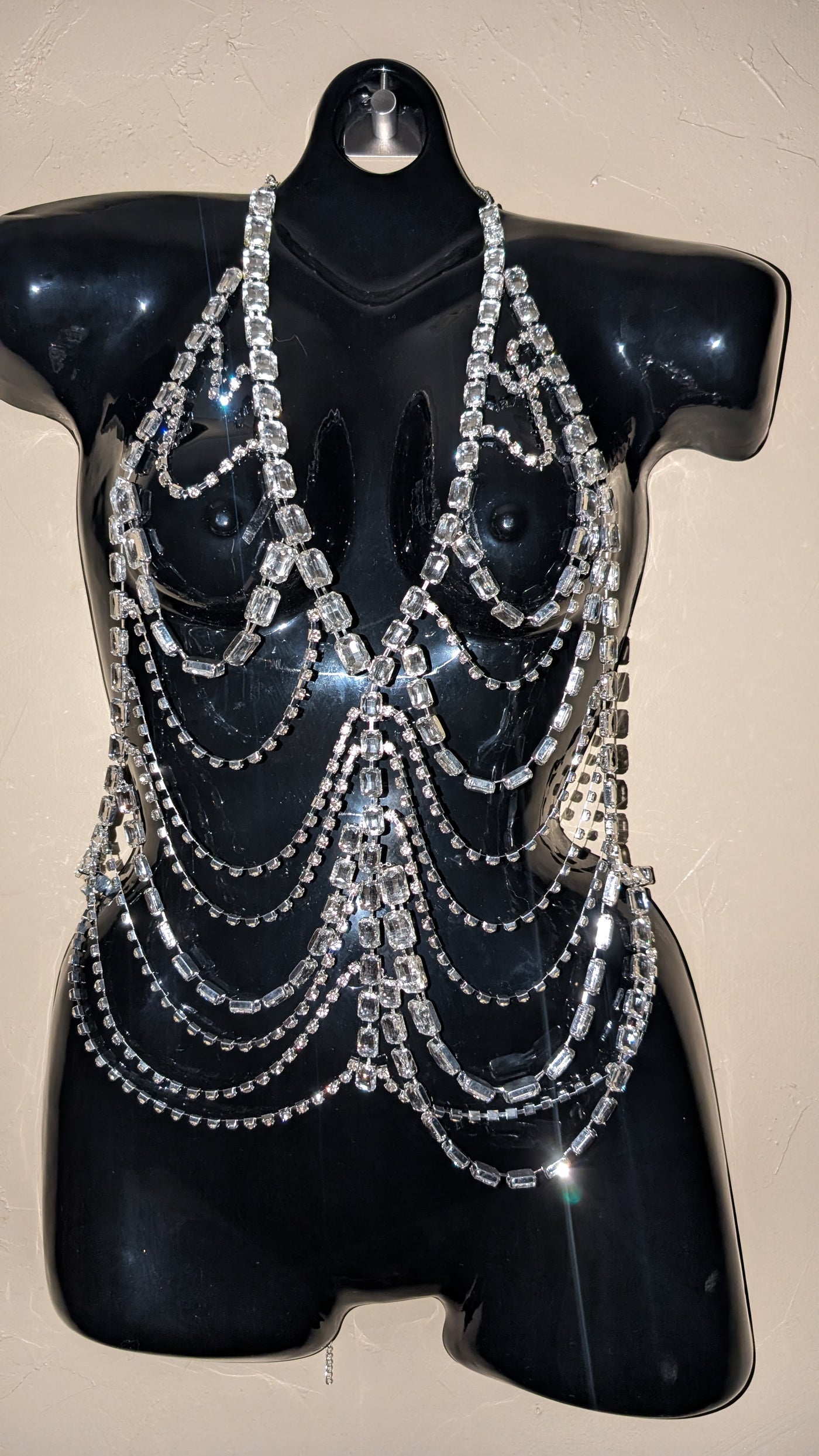 Gordy Rhinestone Chain Halter Top (Ready to Ship)