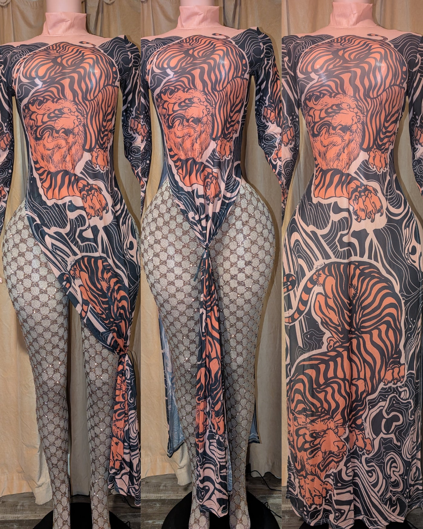 Versatile Mesh Maxi Dress