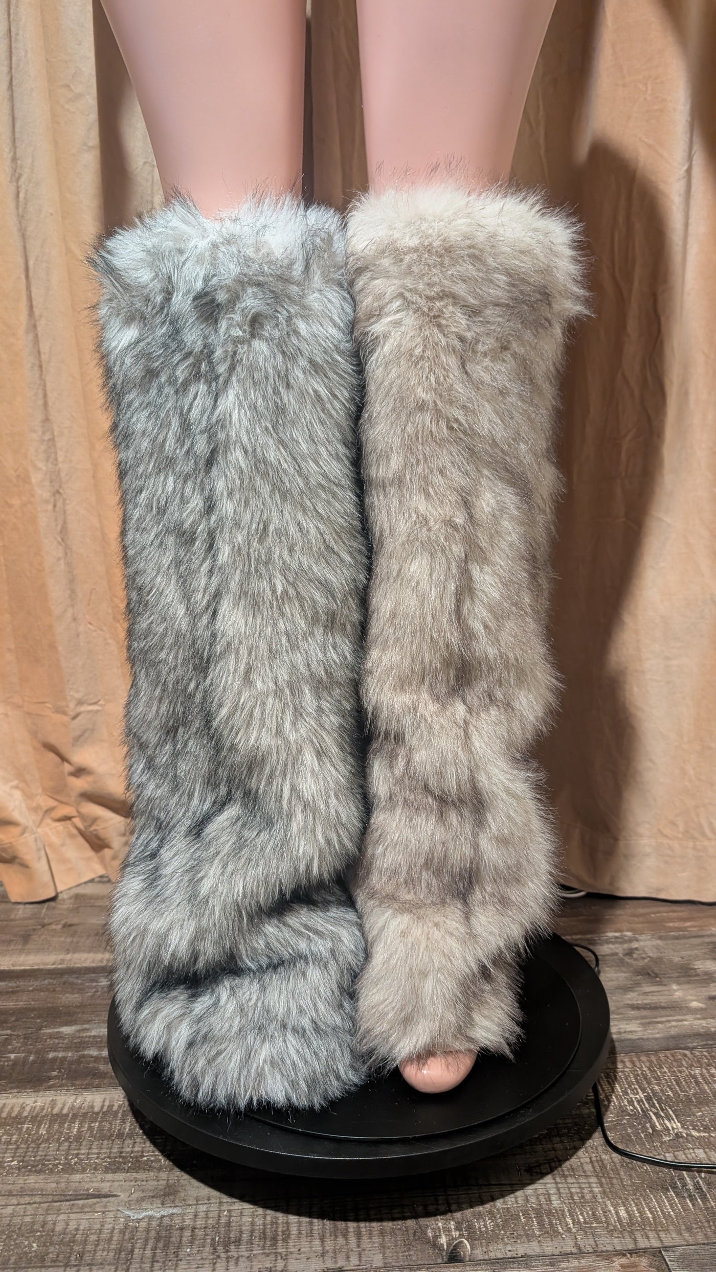 Faux Fur Leg Warmers 5 Boot Cover (Ready to Ship)