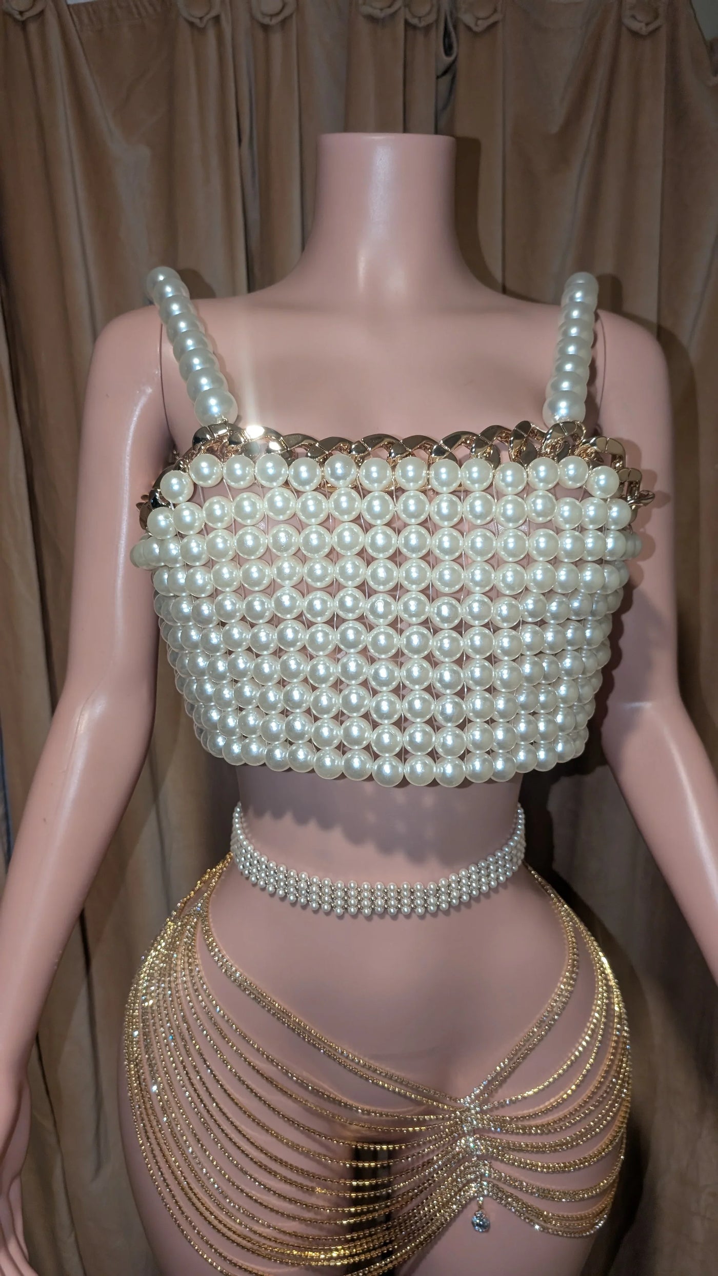 Pearl Chain Shirt- Prima Dons and Donnas (Ready to Ship)