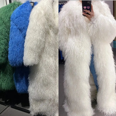 Crop or Full-Length Mongolian Fur Coat