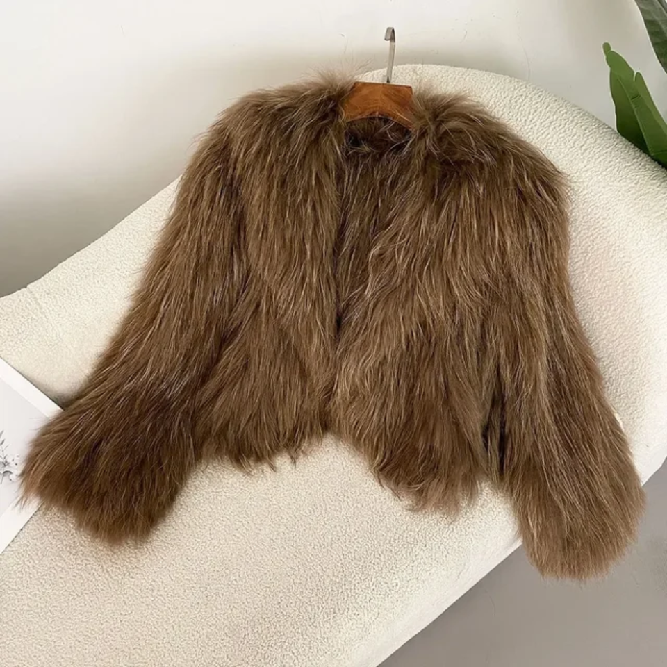 Racoon Fur Crop Coat- By Prima DND