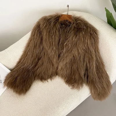 Racoon Fur Crop Coat- By Prima DND