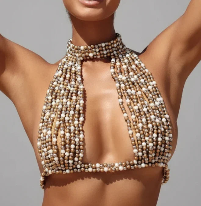 Pearl Bra Top (Ready to Ship)- Prima Dons and Donnas