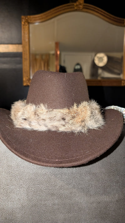 Custom Fur Western Cowboy Hat (Ready to Ship)