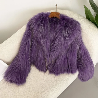 Racoon Fur Crop Coat- By Prima DND