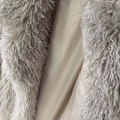 Crop or Full Length Mongolian  Sheep Lamb Faux Fur Coat (Ready to Ship)- By Prima DND