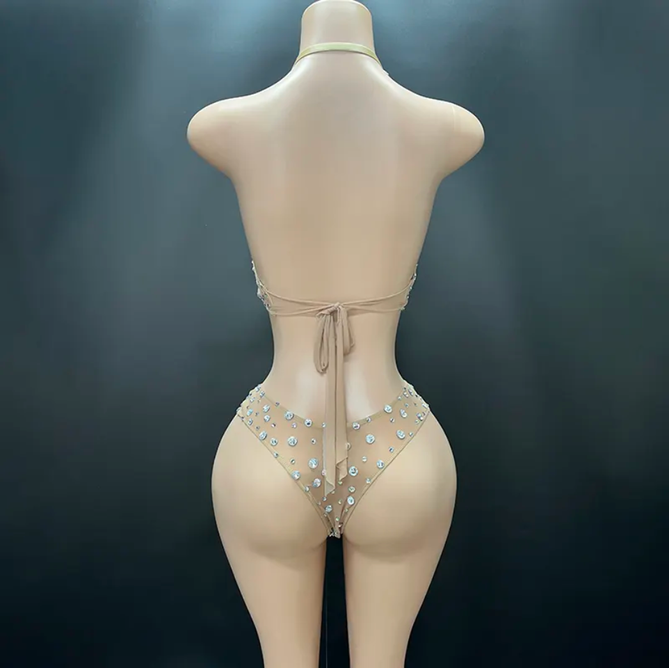 Custom Rhinestone Bra Set 5