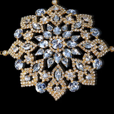 Rhinestone Circle Bra Top (Ready to Ship)- Prima Dons and Donnas