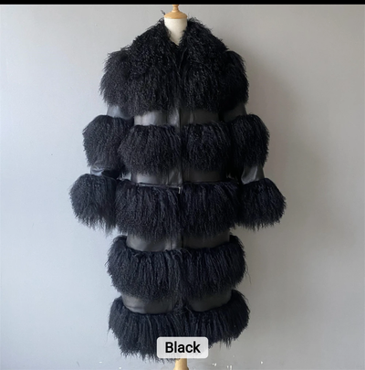 Wool Long Fluffy Jacket