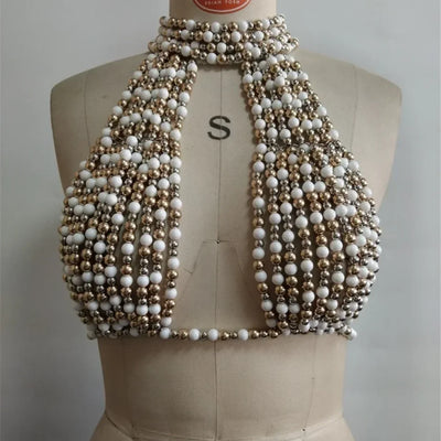 Pearl Bra Top (Ready to Ship)- Prima Dons and Donnas