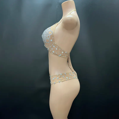 Custom Rhinestone Bra Set 5
