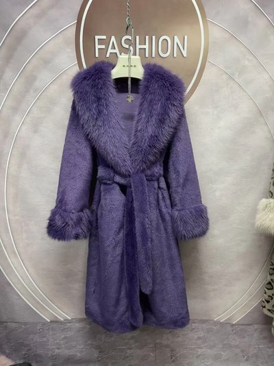 Long Faux Fur Jacket- Prima Dons and Donnas