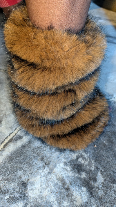 Faux Fur Leg Warmers