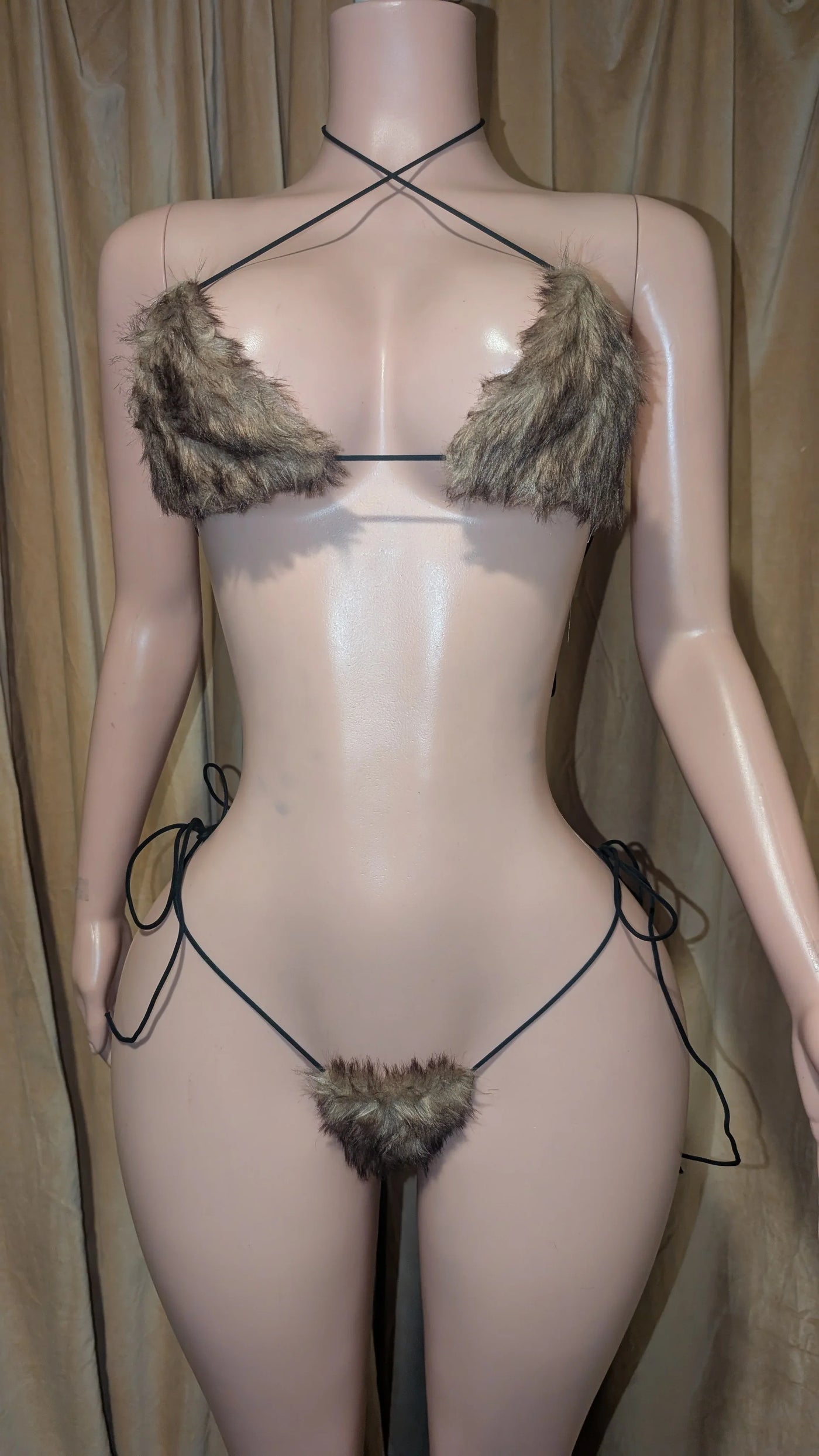 Faux Fur Winter Bikini (Ready to Ship)- By Prima DND