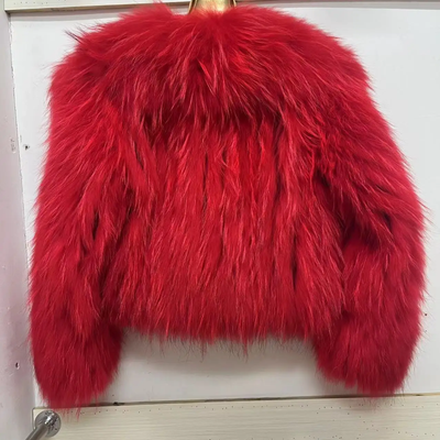 Racoon or Fox Fur Crop Coat- By Prima DND