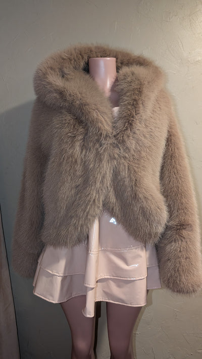 Luxury Faux Fur Jacket Mink Look