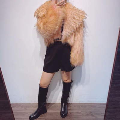 Racoon or Fox Fur Crop Coat- By Prima DND