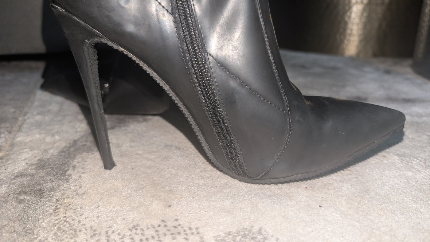 Thigh High Natural Latex Rubber Boots | Custom Fit Stretch Boots | Made To  Fit