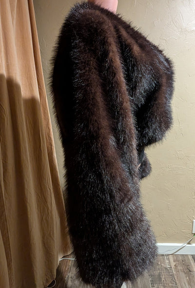 Cropped Faux Big Sleeve Fur Mink Coat Jacket- By Prima DND