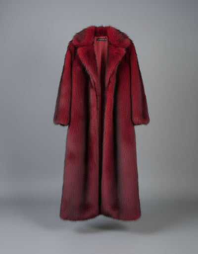 Crop or Full Length Fox Faux Fur Coat - By Prima DND