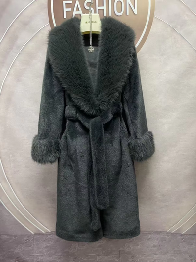 Long Faux Fur Jacket- Prima Dons and Donnas