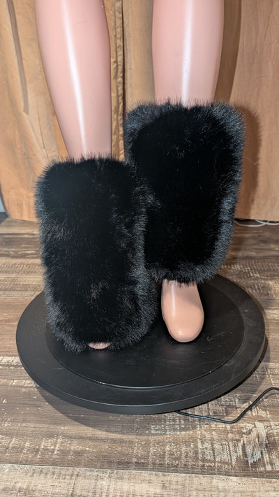 Faux Fur Leg Warmers 2