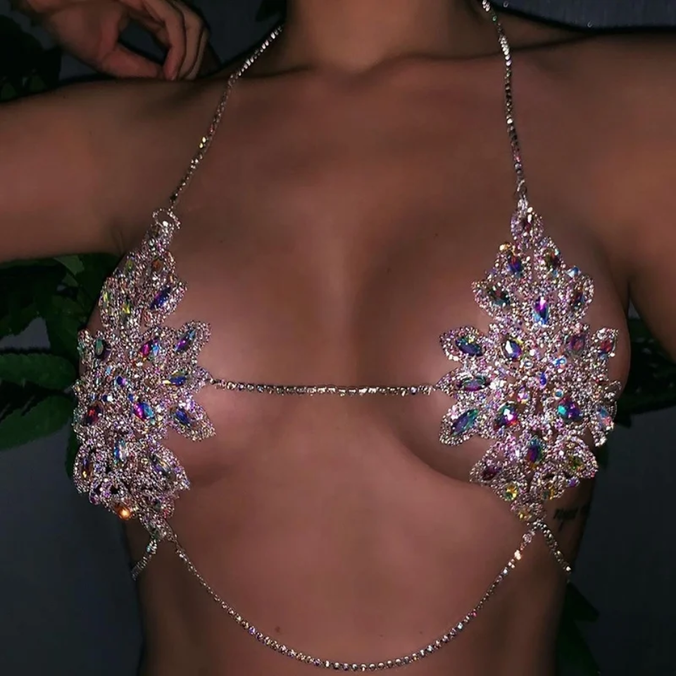 Rhinestone Bra Set Body Jewelry 2- Prima Dons and Donnas (Ready to Ship)