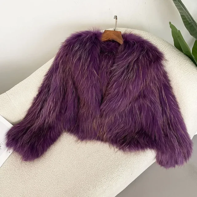 Racoon Fur Crop Coat- By Prima DND