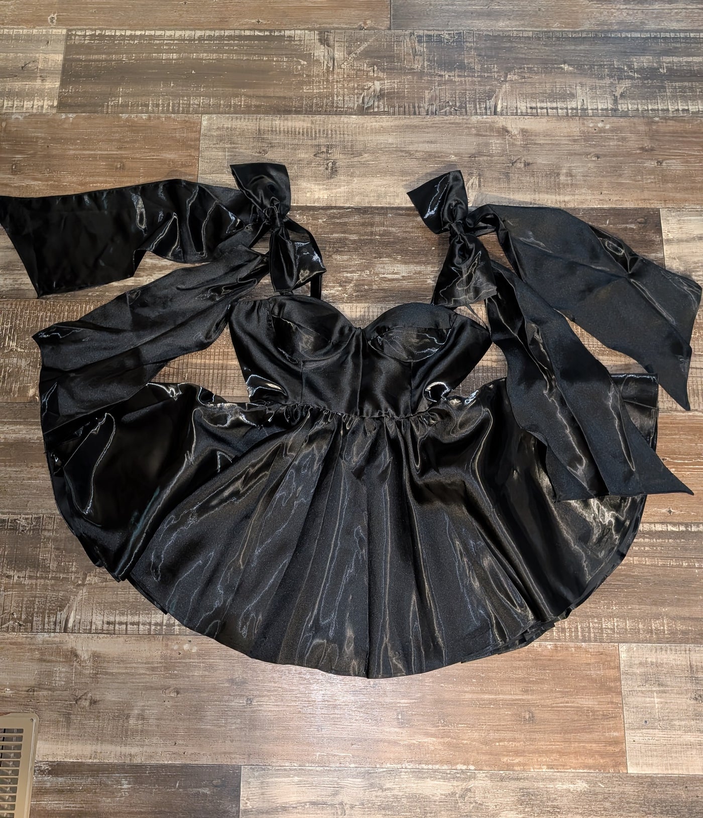 Luxury Lace Dress - Satin Floral Prom Gown for Special Occasions