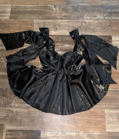 Luxury Lace Dress - Satin Floral Prom Gown for Special Occasions