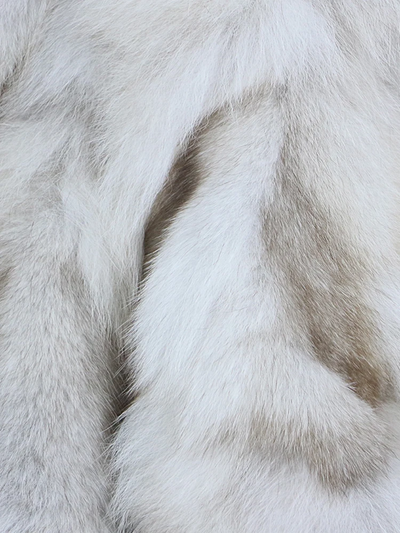 Oversize Fox Fur Poncho Shawl- By Prima DND