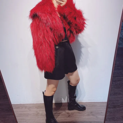Racoon or Fox Fur Crop Coat- By Prima DND