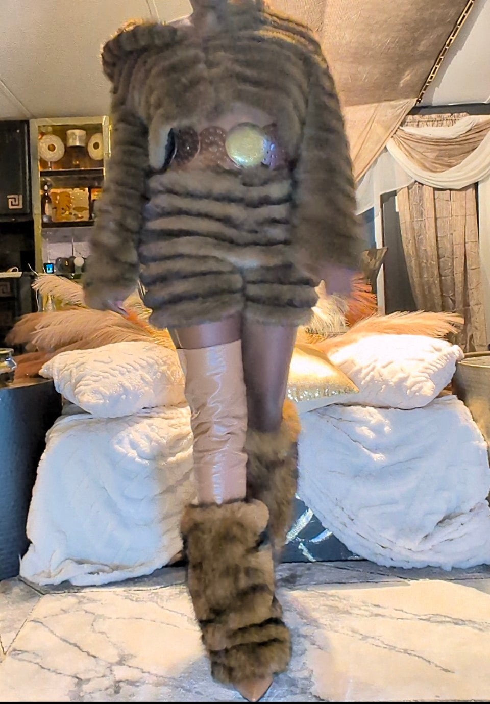 Faux Fur Shorts (Ready to Ship)- Prima Dons and Donnas