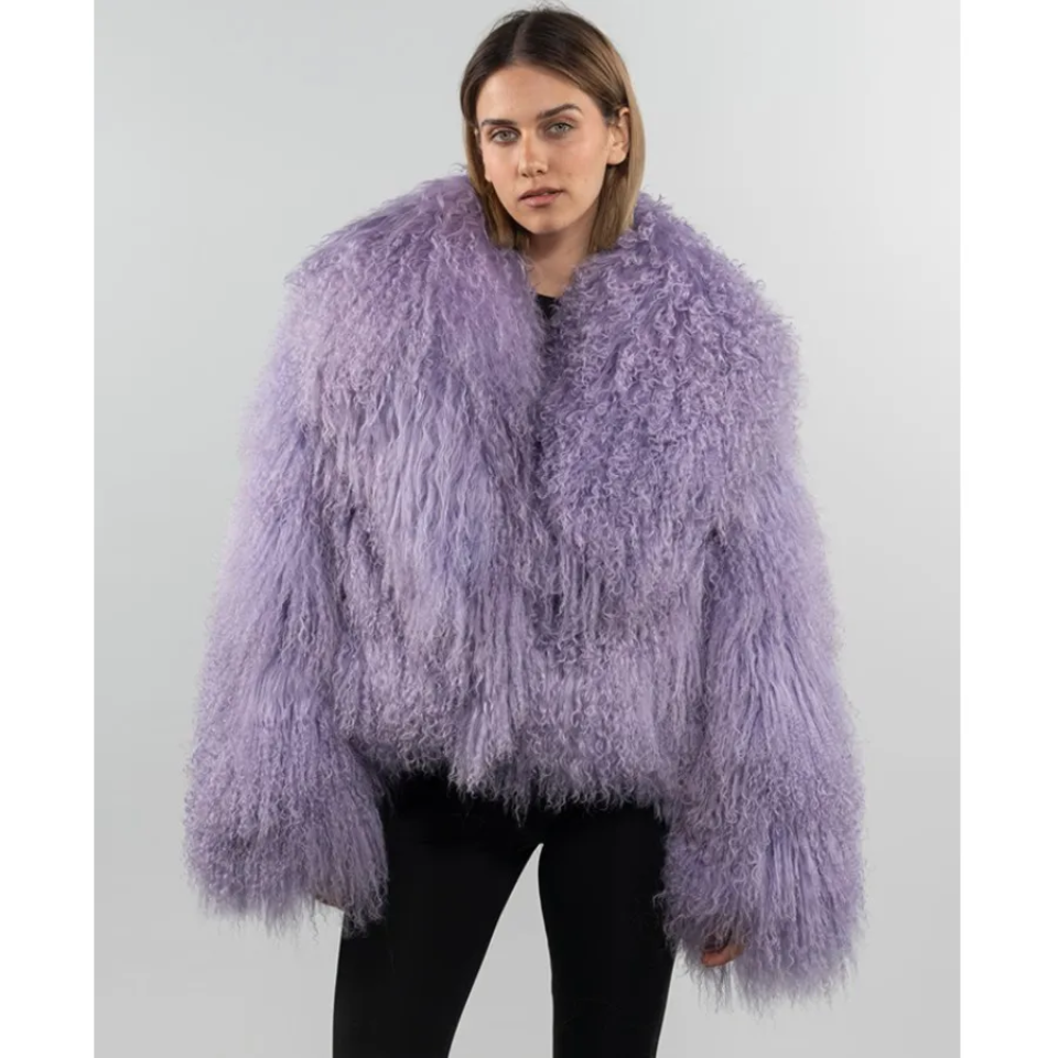 Crop or Full-Length Mongolian Sheep Lamb fur Fur Coat- By Prima DND