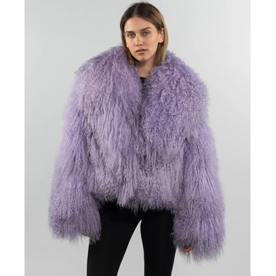 Crop or Full-Length Mongolian Sheep Lamb fur Fur Coat- By Prima DND