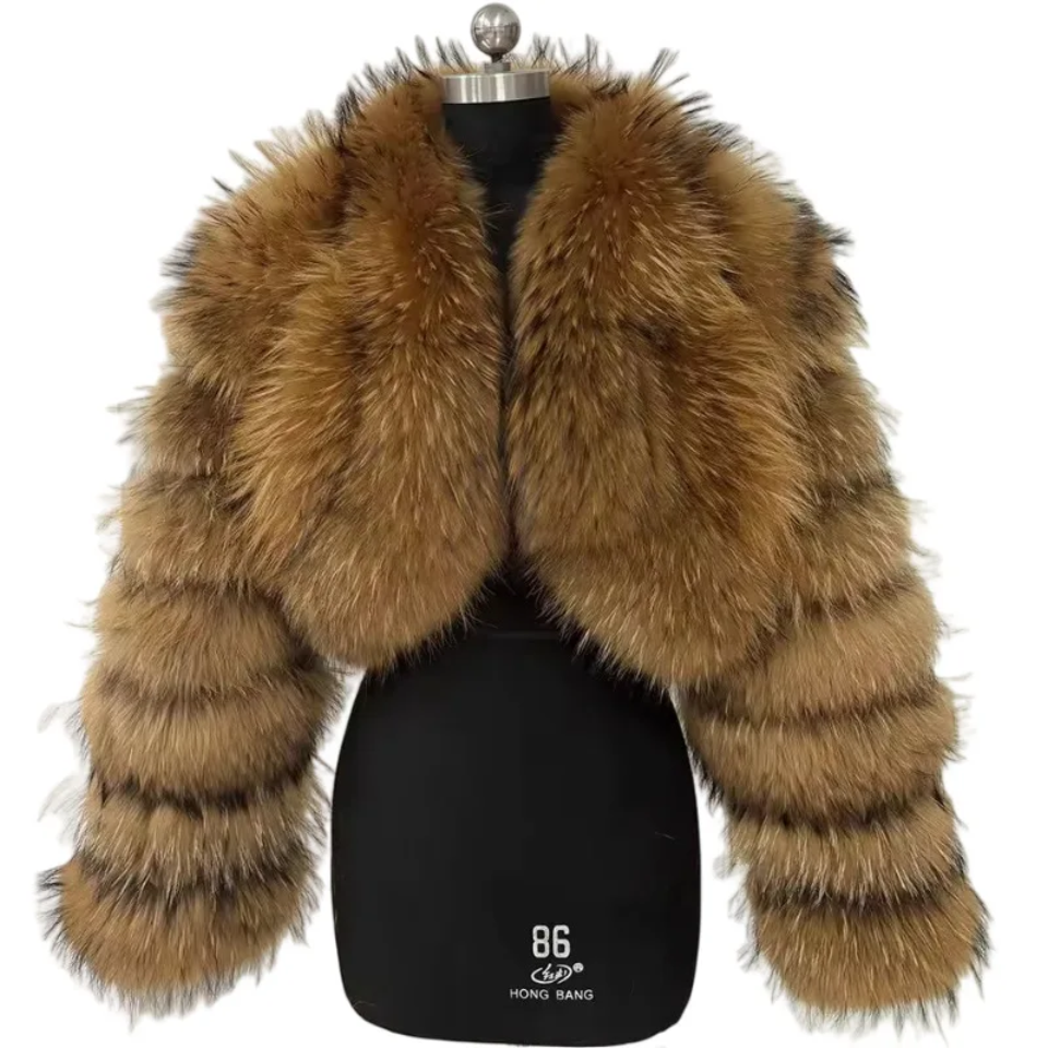 Luxury Mink Crop Fluffy Faux Jacket- By Prima DND