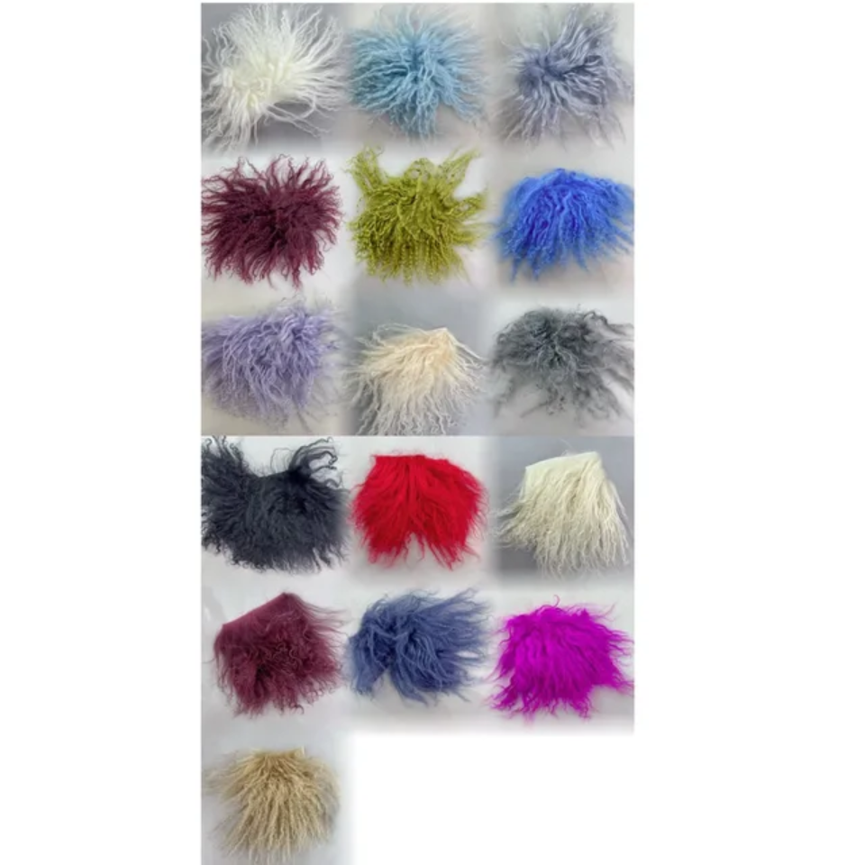 Hooded Over Sized Mongolian Sheep Lamb Fur Coat- By Prima DND