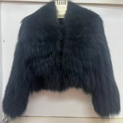 Racoon or Fox Fur Crop Coat- By Prima DND