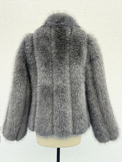 Mink Faux Fluffy Fur Hip Jacket. Regular or Luxury 2