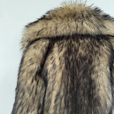 Luxury Cropped Faux Big Sleeve Fur Jacket