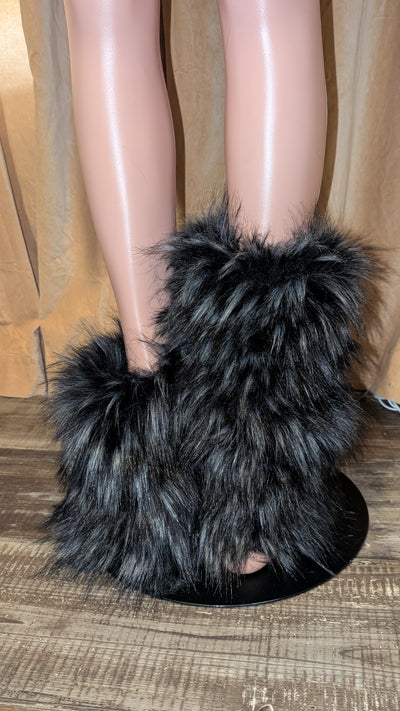 Faux Fur Leg Warmers 2